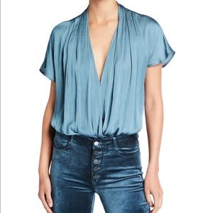 PAIGE Dijon Bodysuit In Atlantic